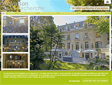 Tablet Screenshot of maisonrecherche-reception.fr